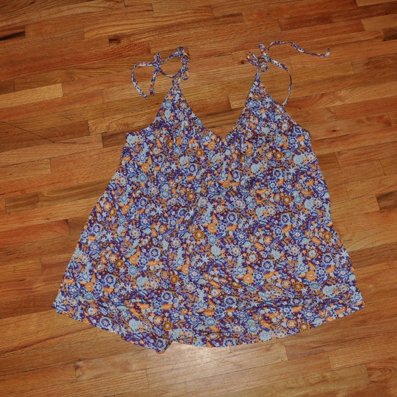 New PURE+GOOD Julian Tie-Sleeve Top NWT Floral - Picture 6 of 8